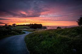 Photo Couché de soleil sur le golf • St Briac sur mer