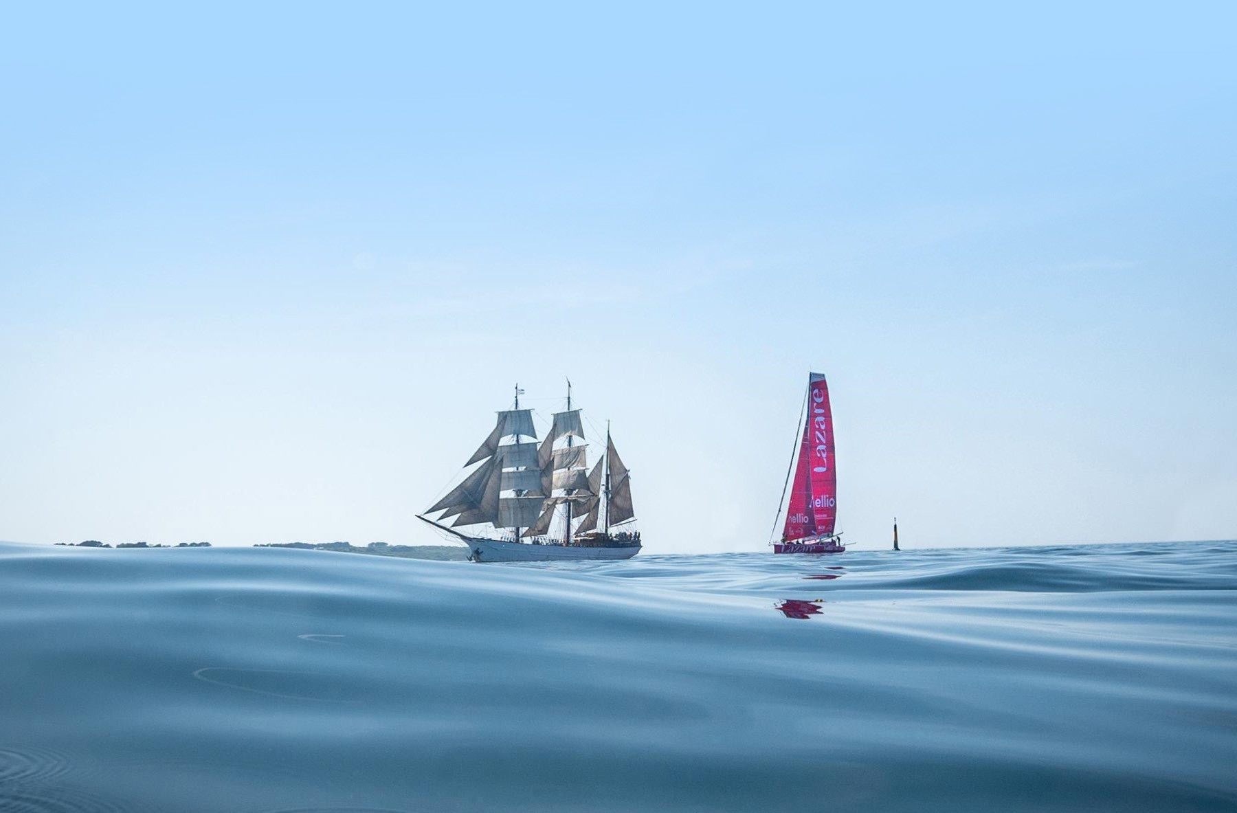 Arriere-plan bateaux en mer
