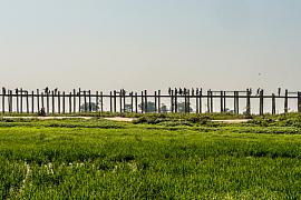 Photo Sur le pont U Bein • Mandalay • Myanmar
