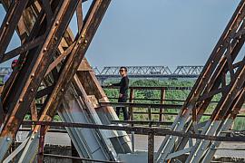 Photo Sur le pont Long Biên (anciennement Paul Doumer) • Hanoi